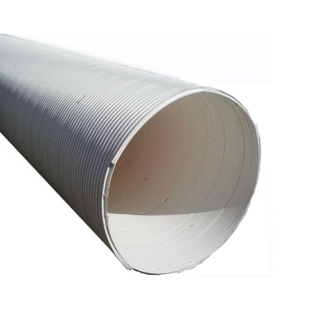 Tubo perfilado estructural corrugado de PVC rib loc / tubo canal